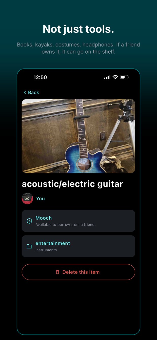 Not just tools - Mooch App